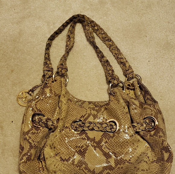 Michael Kors real snake shoulder hobo bag - Picture 2 of 4
